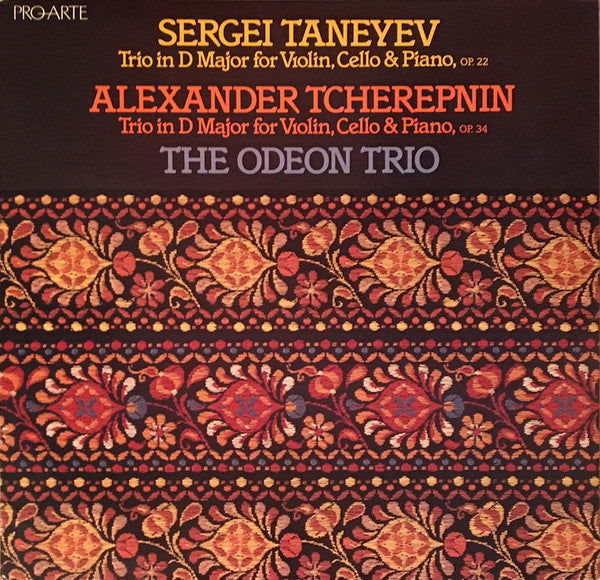 Sergey Ivanovich Taneyev / Alexander Tcherepnin - Odeon Trio : Trios (LP)