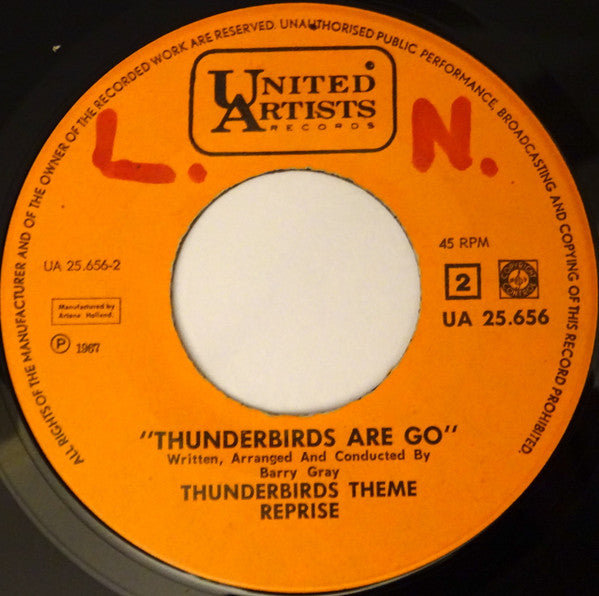 Barry Gray : Thunderbirds Theme / Reprise (7", Single, Mono)
