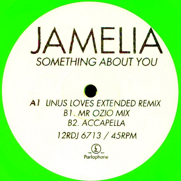 Jamelia : Something About You (12", Promo, W/Lbl, Gre)