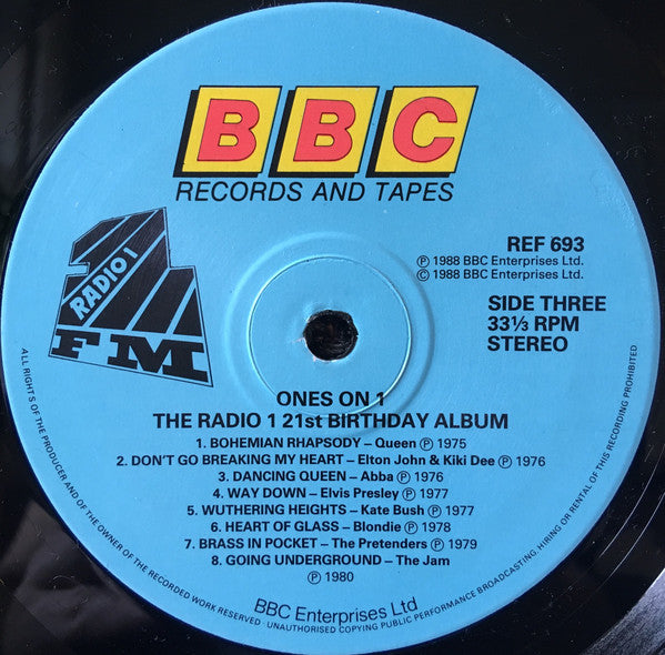 Various : Ones On 1 / Radio One's 21st Birthday Souvenir Disc (2xLP, Comp + 7", Single)