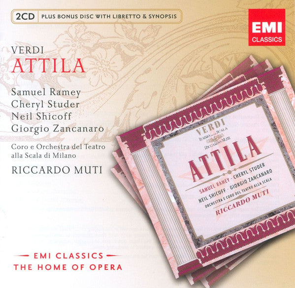 Verdi* / Samuel Ramey, Cheryl Studer, Neil Shicoff, Giorgio Zancanaro, Coro E Orchestra Del Teatro Alla Scala di Milano*, Riccardo Muti : Attila (2xCD, Album, RE + CD-ROM)