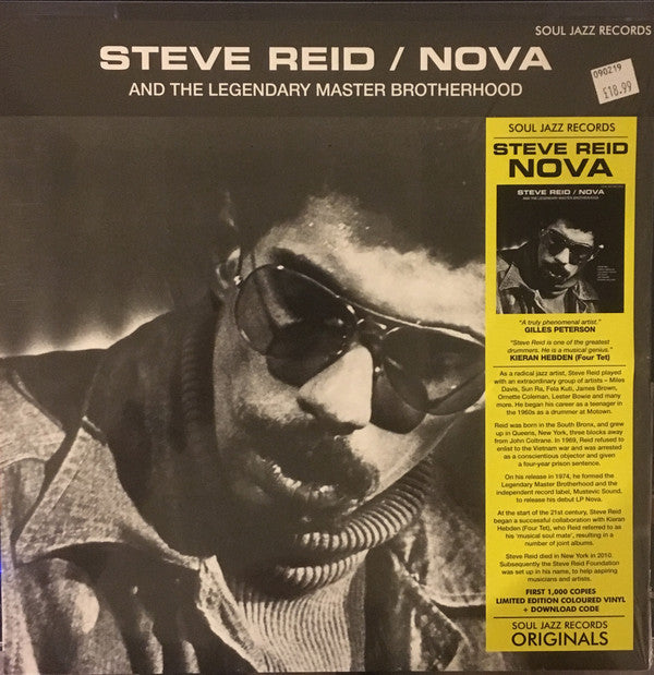 Steve Reid (2) Featuring The Legendary Master Brotherhood : Nova (LP, Album, Ltd, RE, Ora)