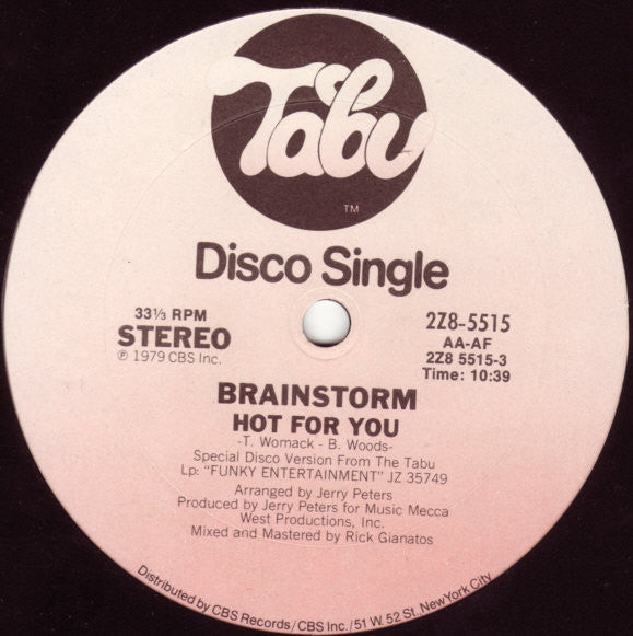 Brainstorm (5) : Hot For You (12")