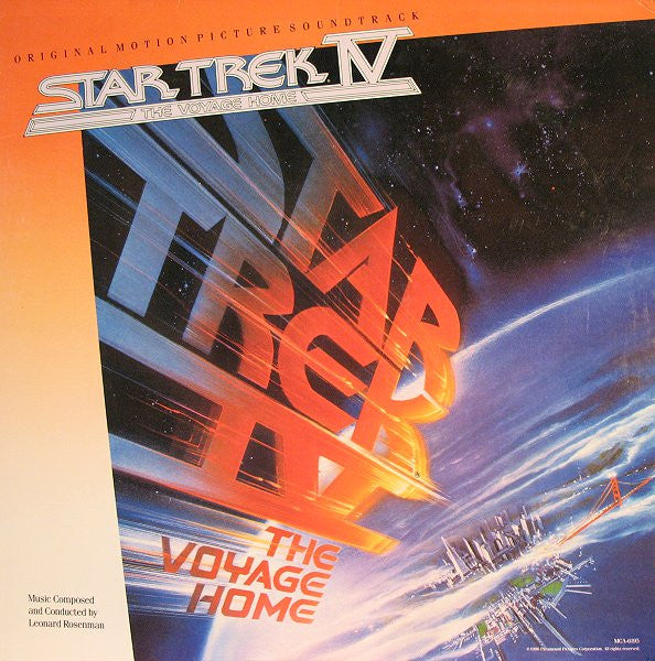 Leonard Rosenman : Star Trek IV: The Voyage Home (Original Motion Picture Soundtrack) (LP, Album, Glo)