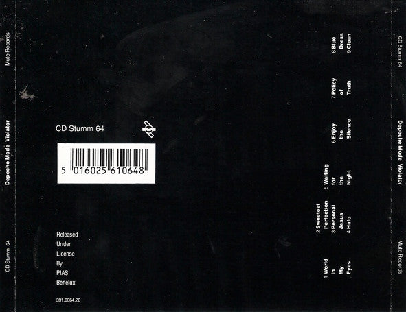Depeche Mode : Violator (CD, Album, RE)