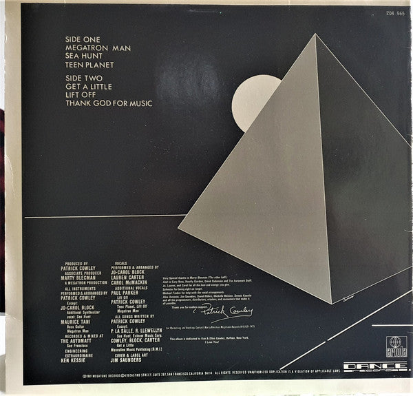 Patrick Cowley : Megatron Man (LP, Album, RE)