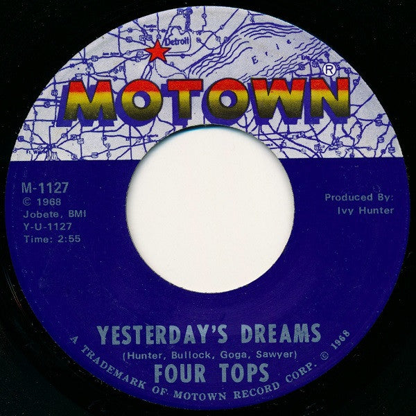 Four Tops : Yesterday's Dreams / For Once In My Life (7", Single, Ame)