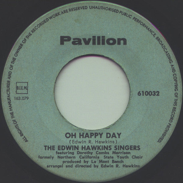 The Edwin Hawkins Singers* : Oh Happy Day (7", Single, Lig)