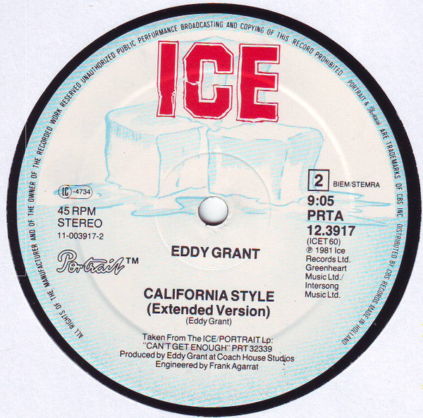 Eddy Grant : Till I Can't Take Love No More (Extended Version) (12", Maxi)