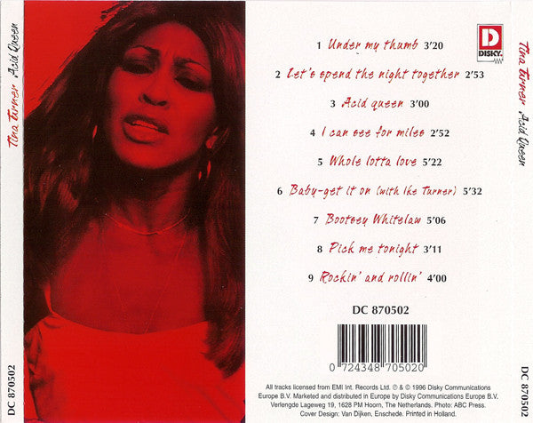 Tina Turner : Acid Queen (CD, Album, RE)
