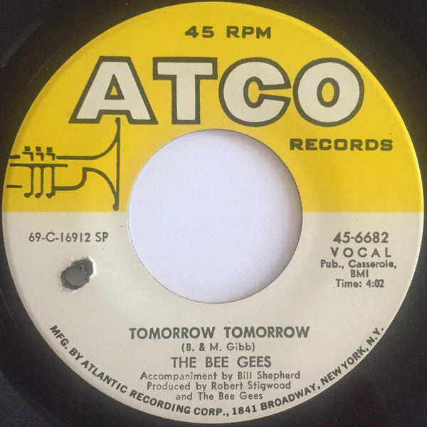 Bee Gees : Tomorrow Tomorrow (7", Single, Spe)