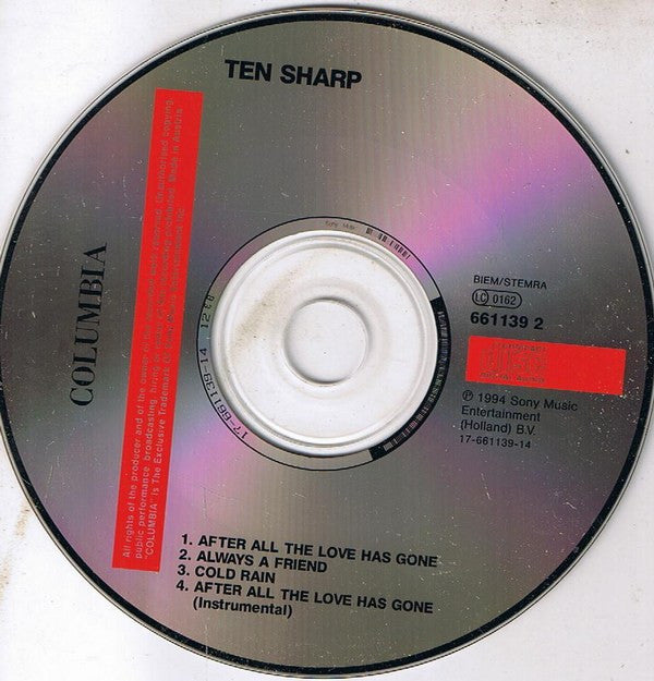 Ten Sharp : After All The Love Has Gone (CD, Maxi)