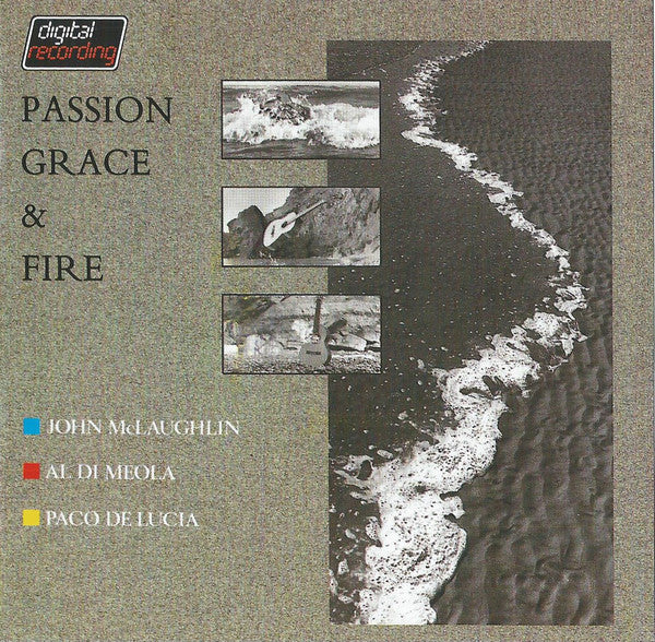 John McLaughlin, Al Di Meola, Paco De Lucía : Passion Grace & Fire (CD, Album, RE)