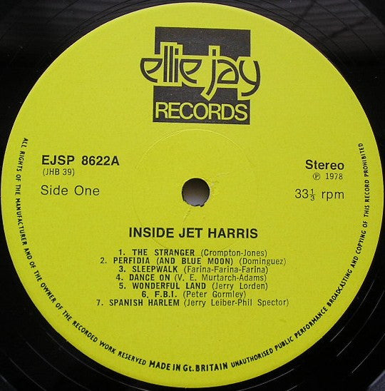 Jet Harris : Inside Jet Harris (The Last Concert) (LP)