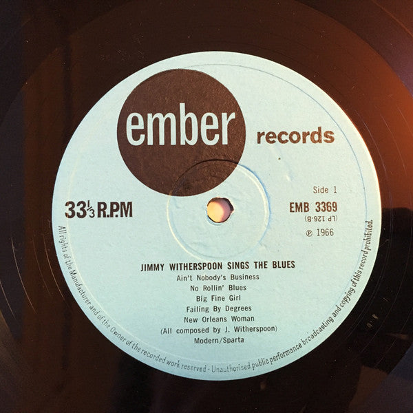 Jimmy Witherspoon :  A Spoonful Of Blues (LP, Mono)