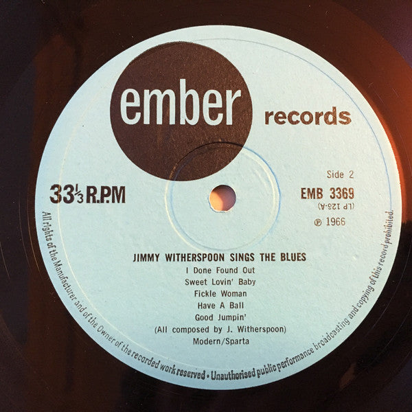 Jimmy Witherspoon :  A Spoonful Of Blues (LP, Mono)