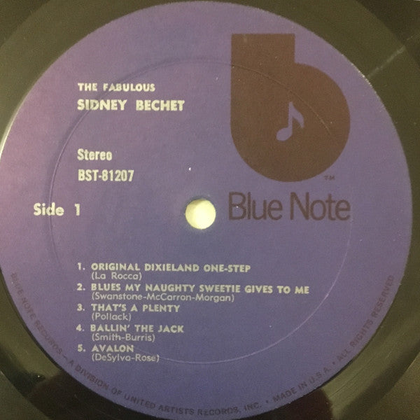 Sidney Bechet : The Fabulous Sidney Bechet (LP, RE)
