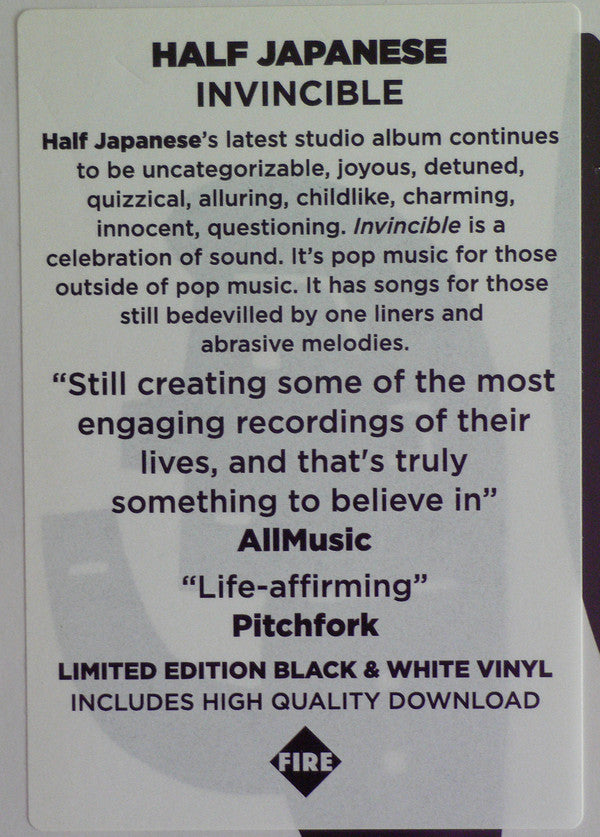 1/2 Japanese : Invincible (LP, Album, Ltd, Bla)