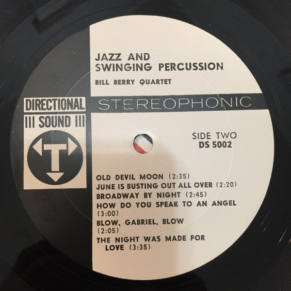 Bill Berry Quartet : Jazz & Swinging Percussion (LP, Album, Gat)