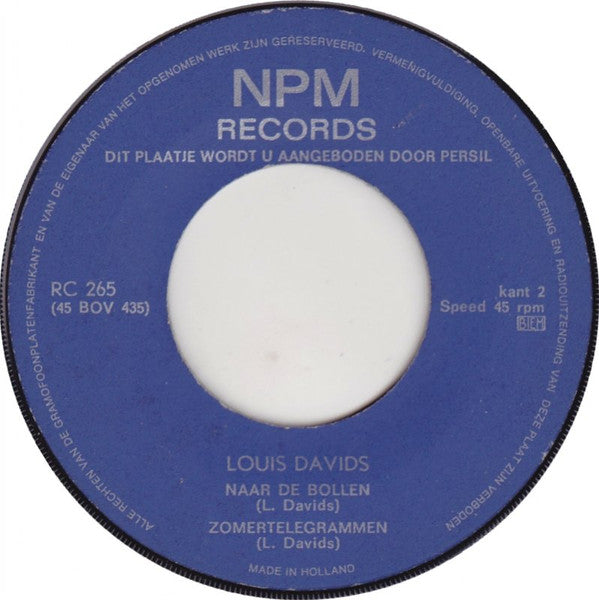 Louis Davids : Wat Een Meisje Weten Moet... (7", EP, Big)