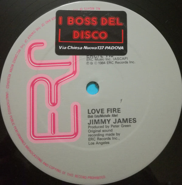 Jimmy James (2) : Love Fire (12")