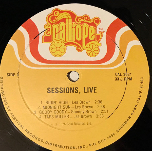 Charlie Barnet / Les Brown : Sessions, Live (LP)