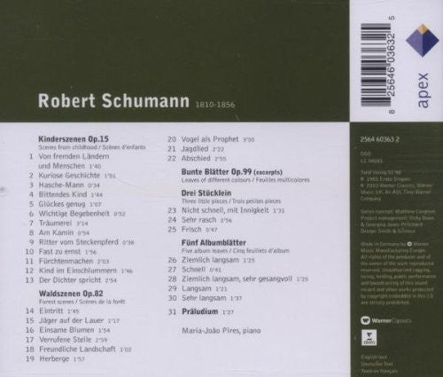 Robert Schumann, Maria-João Pires : Kinderszenen, Op. 15 - Scènes D'Enfants - Scenes From Childhood / Waldszenen, Op. 82 - Scènes De La Forêt - Forest Scenes (CD, Album, Comp, RE)