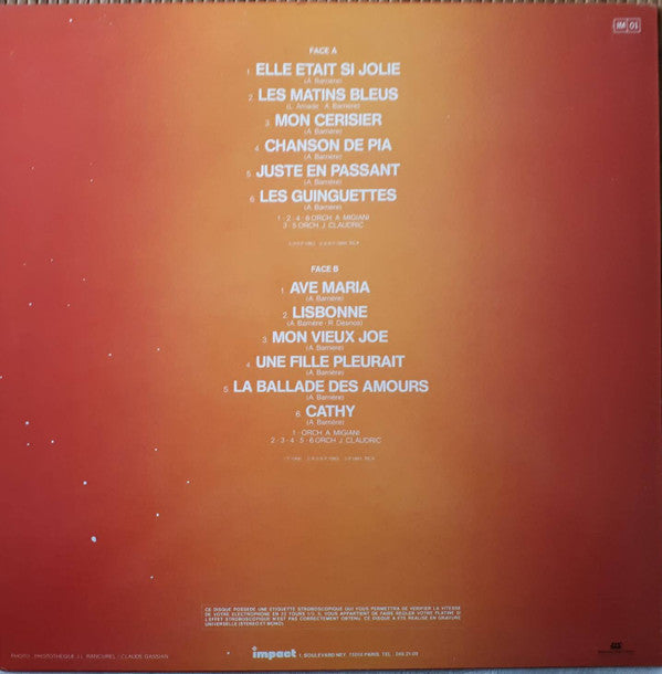 Alain Barrière : Volume 2 (LP, Comp, RE)