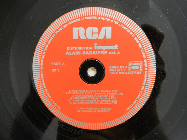 Alain Barrière : Volume 2 (LP, Comp, RE)