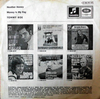 Tommy Roe : Heather Honey / Money Is My Pay (7", Single, Mono)