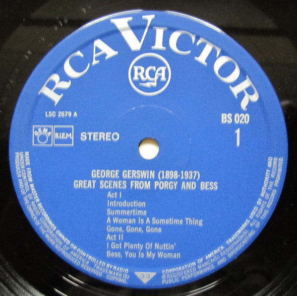 George Gershwin, Leontyne Price / William Warfield : Hoogtepunten Uit Gershwins Porgy And Bess (LP, Album)