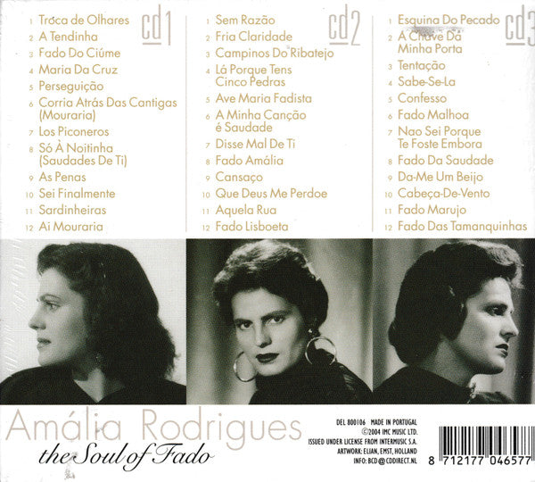 Amália Rodrigues : The Soul Of Fado (3xCD, Comp, Dig)