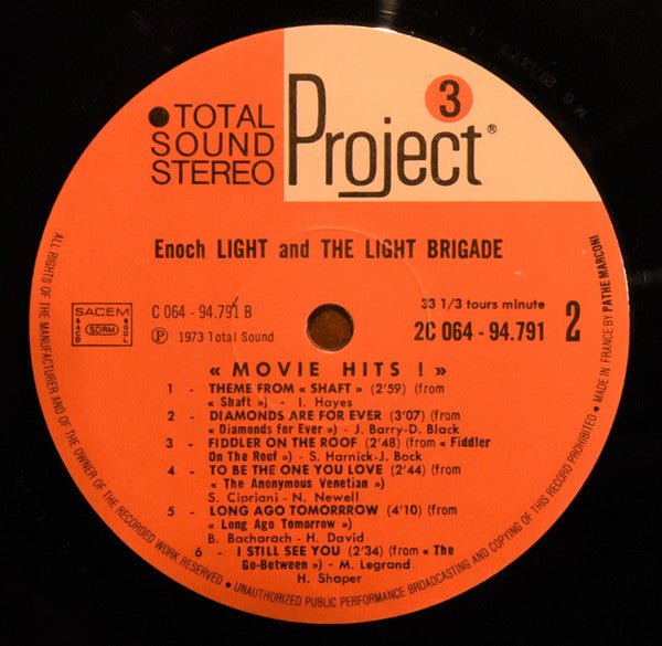 Enoch Light And The Light Brigade : Movie Hits! (LP, Album)