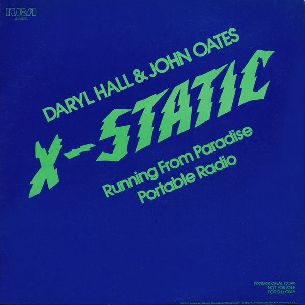 Daryl Hall & John Oates : Running From Paradise / Portable Radio (12", Promo)