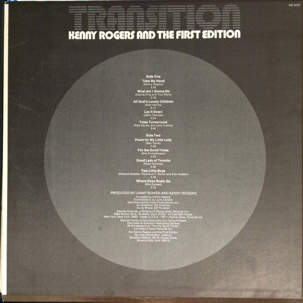 Kenny Rogers And The First Edition* : Transition (LP, Album, Ter)