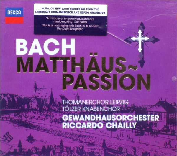 Johann Sebastian Bach - Thomanerchor, Tölzer Knabenchor, Gewandhausorchester Leipzig, Riccardo Chailly : Matthäus~Passion (2xCD, Album)