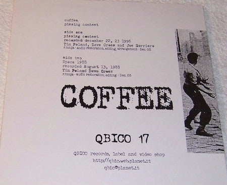 Coffee (2) : Pissing Contest (LP)