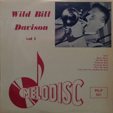 Wild Bill Davison : Wild Bill Davison Vol 1 (10", Mono)