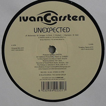 Ivan Carsten : Unexpected (12")