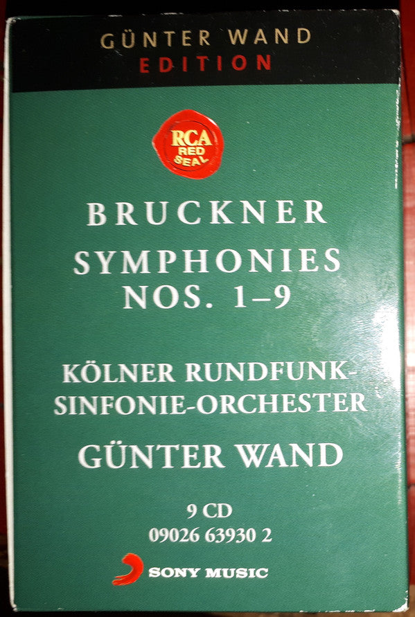 Anton Bruckner - Kölner Rundfunk-Sinfonie-Orchester, Günter Wand : Symphonies Nos. 1-9 (Box, RM, Sli + 9xCD, Comp, RM)