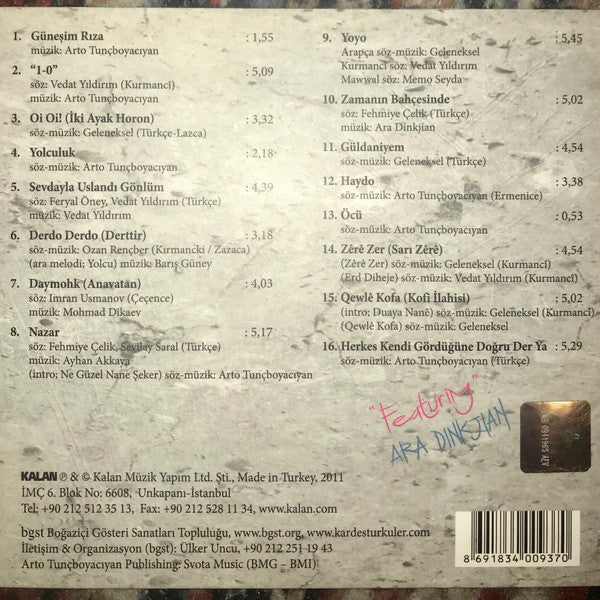 Kardeş Türküler, Arto Tuncboyaciyan : Çocuk (H)aklı (CD, Album)