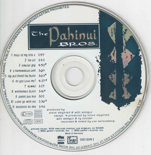 The Pahinui Bros. : The Pahinui Bros. (CD, Album)