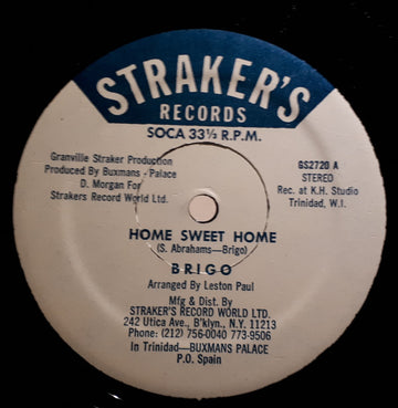 Brigo : Home Sweet Home / Marriage Life (12")