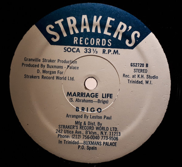 Brigo : Home Sweet Home / Marriage Life (12")