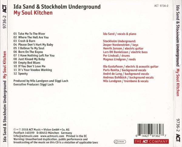 Ida Sand & Stockholm Underground : My Soul Kitchen (CD, Album)