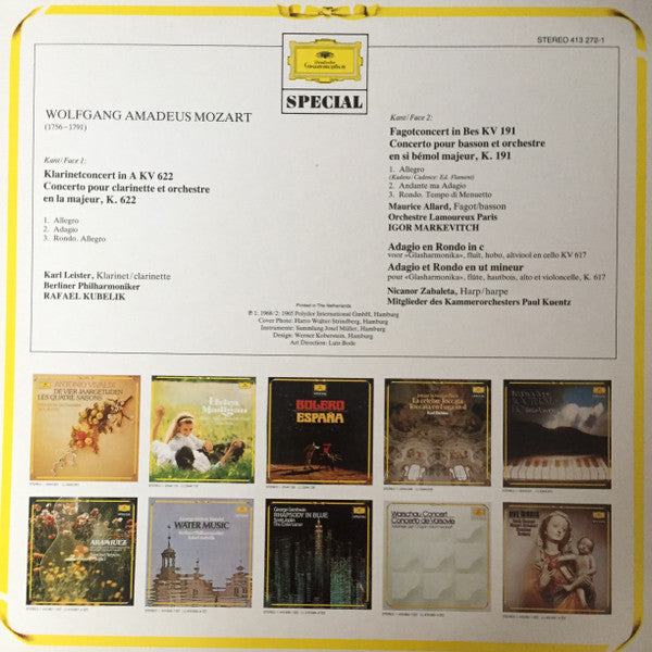 Karl Leister, Berliner Philharmoniker, Rafael Kubelik : Mozart Klarinetconcert (LP, Comp)