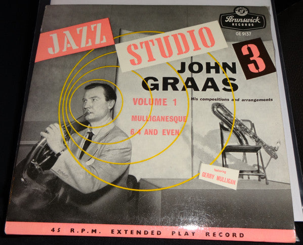 John Graas : Jazz Studio 3 - Volume 1 (7", EP, Mono)