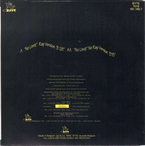 2 Unlimited : No Limit (7", Single)