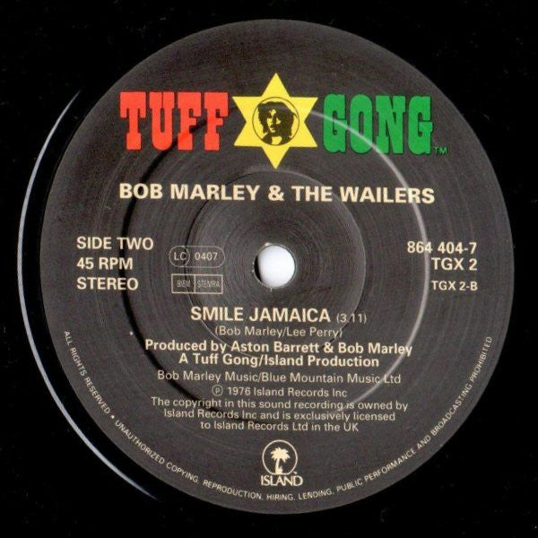 Bob Marley : Iron Lion Zion (7", Single)