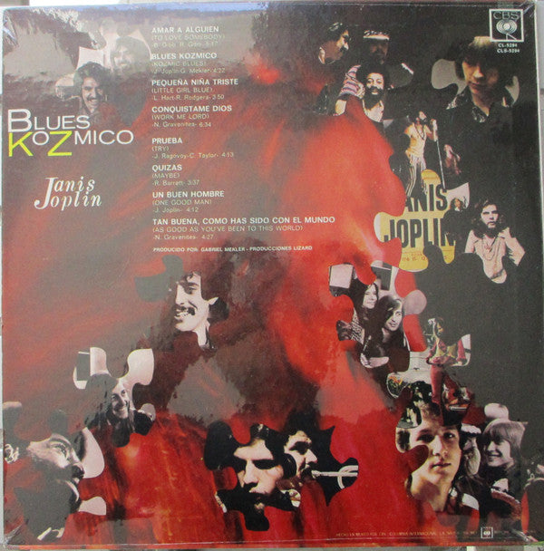 Janis Joplin : Blues KoZmico (LP, Album, RP)